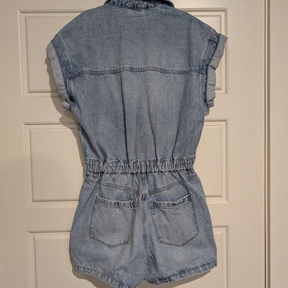 BLANKNYC Denim Button-Up Romper Size Small - Picture 9 of 12